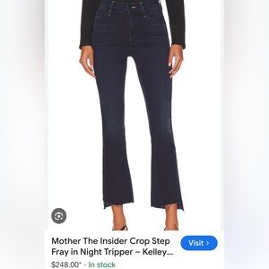 MOTHER Insider Crop Step Fray